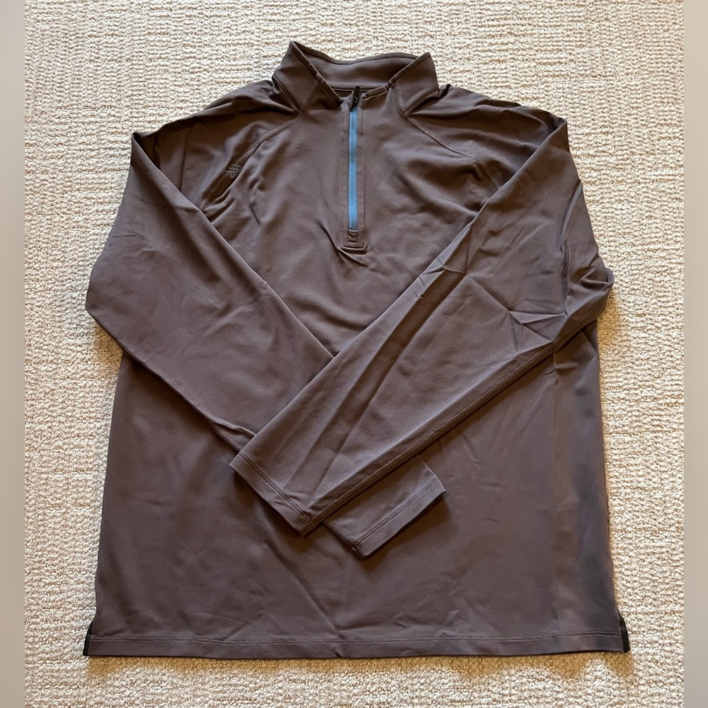 Rhone Quarter-Zip Brown | Size L